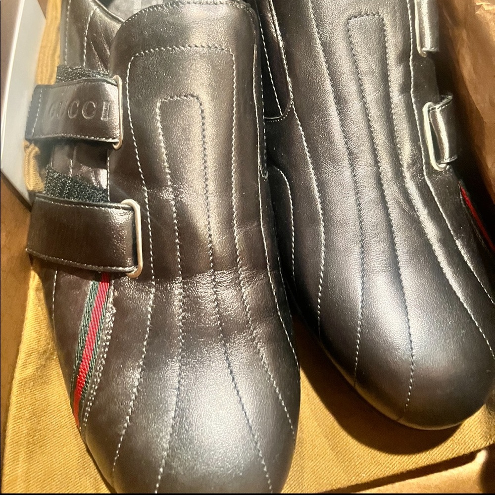 Gucci vintage pell gomma nappa silk sneakers - Picture 8 of 8